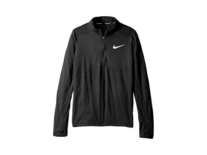 Nike Kids Dry Element 1/2 Zip Running Top (little Kids/big Kids) (black) Boy's Clothing