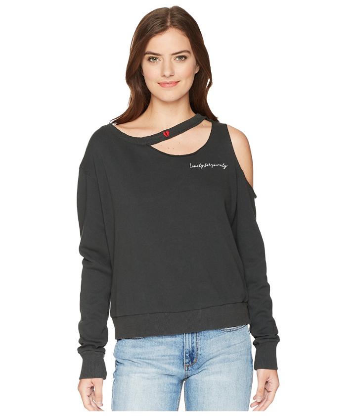 Lna Broken Hearts Sweatshirt (oil) Women's Sweatshirt