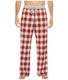 True Grit Softest Vintage Shadow Plaid Flannel Pants (barn Red) Men's Casual Pants
