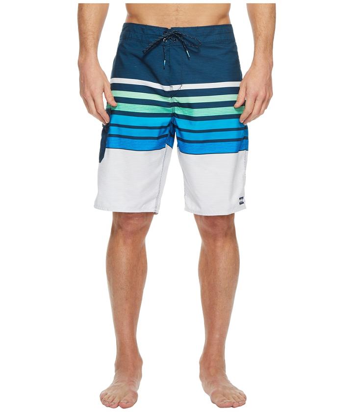 Billabong All Day Og Stripe Boardshorts (blue) Men's Swimwear