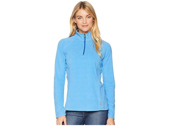 White Sierra Alpha Beta 1/4 Zip (azure Blue) Women's Clothing