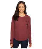 Obey Dune Thermal Top (eggplant) Women's Clothing