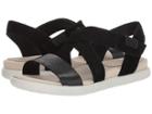Ecco Damara Crisscross Sandal (black/black Leather/cow Nubuck) Women's Sandals