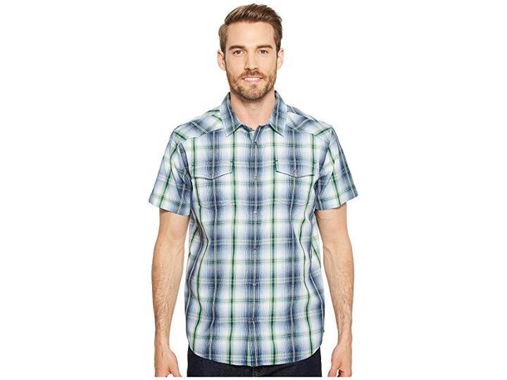 Prana Holstad Short Sleeve (equinox Blue) Men's Clothing
