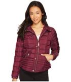 U.s. Polo Assn. Quilted Moto Puffer Jacket (berry Park) Women's Coat