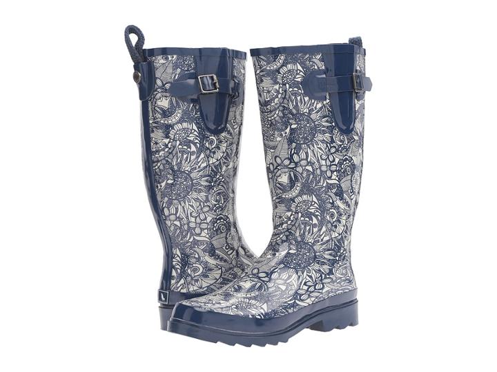 Sakroots Rhythm (navy Spirit Desert) Women's Rain Boots