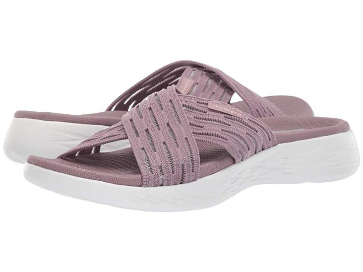 Skechers Performance On-the-go 600 Sunrise (light Mauve) Women's Sandals