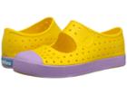 Native Kids Shoes Juniper (little Kid) (groovy Yellow/lavendar Purple) Girls Shoes