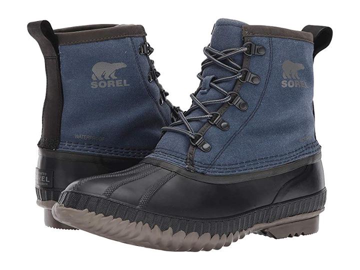 Sorel Cheyanne Ii Short Canvas (collegiate Navy/quarry) Men's Waterproof Boots