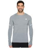 New Balance Seasonless Upf Long Sleeve (athletic Grey Multi) Men's Long Sleeve Pullover