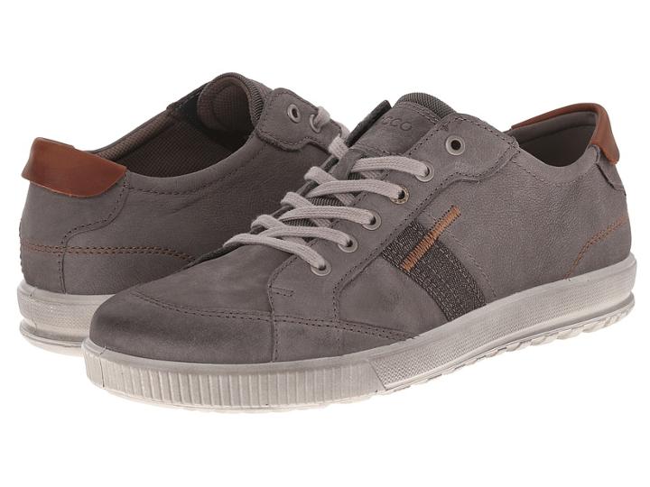 Ecco Ennio Retro Sneaker (warm Grey/cognac) Men's Shoes