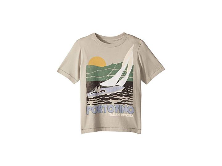 Peek Portofino Tee (toddler/little Kids/big Kids) (light Grey) Boy's T Shirt