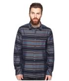 O'neill Badlands Flannel Woven (blue) Men's Clothing