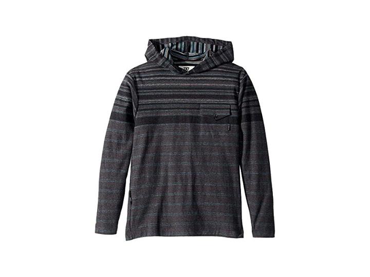 Vissla Kids Rover Fashion Fleece (big Kids) (black Heather) Boy's Fleece