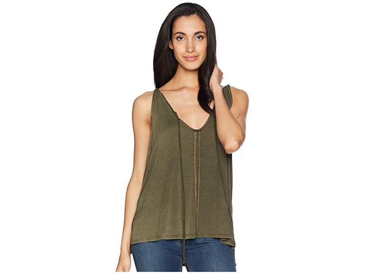 Free People Scarlett Tank Top (olive) Women's Sleeveless