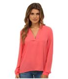 Brigitte Bailey Sophie Blouse (coral) Women's Blouse