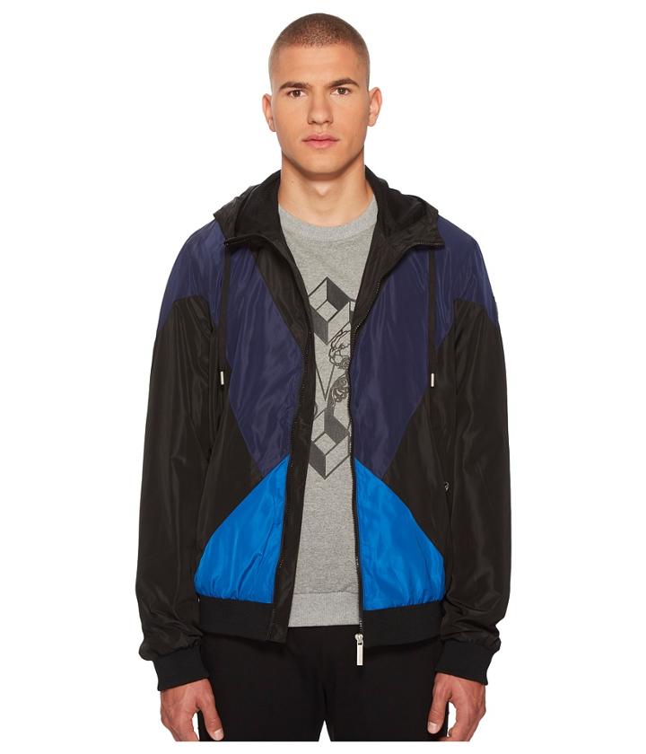 Versace Jeans Hooded Jacket (black) Men's Coat