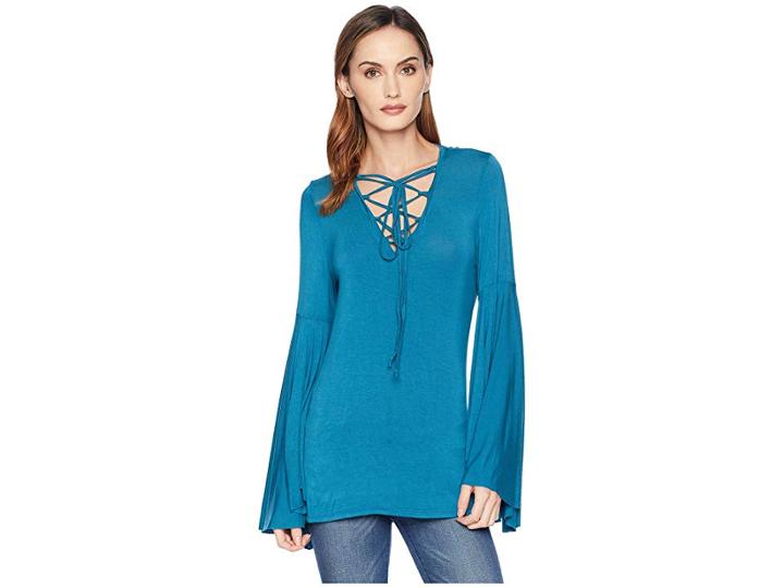 Rock And Roll Cowgirl Bell Sleeve 48t7478 (peacock) Women's Clothing