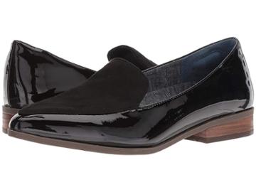 Dr. Scholl's Elegant (black Patent/black Microfiber Plug) Women's Shoes