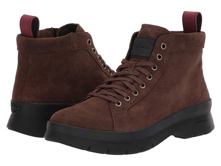 Cole Haan Pinch Utility Chukka Boot Waterproof (dark Brown/black/valiant Poppy) Men's Boots