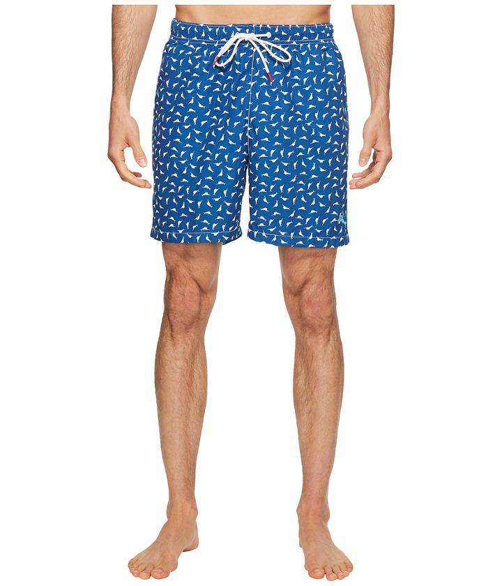 Tommy Bahama Naples Marlin Mixer Swim Trunk (galaxy Blue) Men's Swimwear