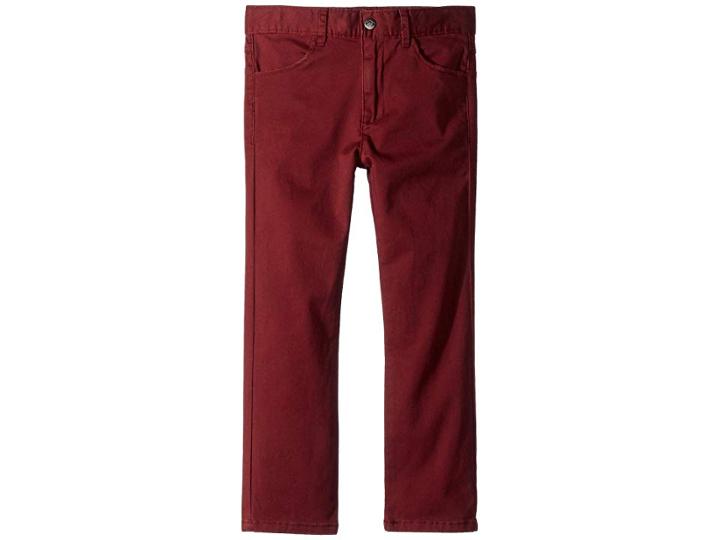 Appaman Kids Soft Skinny Fit Twill Pants (toddler/little Kids/big Kids) (burgundy) Boy's Casual Pants