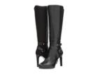 Tahari Gretchen (black Calf/tricot) Women's Dress Zip Boots
