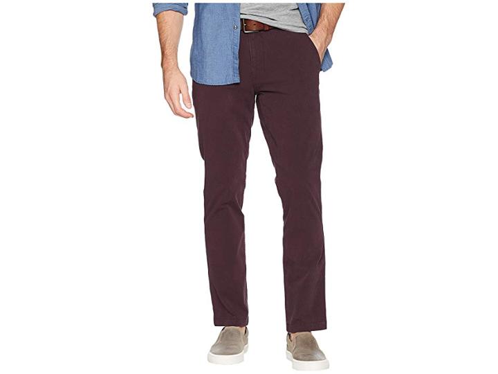 Dockers Slim Tapered Fit Downtime Khaki Smart 360 Flex Pants (bay Berry) Men's Clothing