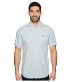 U.s. Polo Assn. Short Sleeve Classic Fit Fancy Shirt (stone Island) Men's Clothing