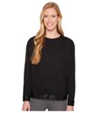Nike Dry Long Sleeve Training Top (black/white) Women's Long Sleeve Pullover