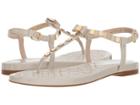 Cole Haan Tali Mini Bow Studded Sandal (pumice Stone Patent) Women's Sandals