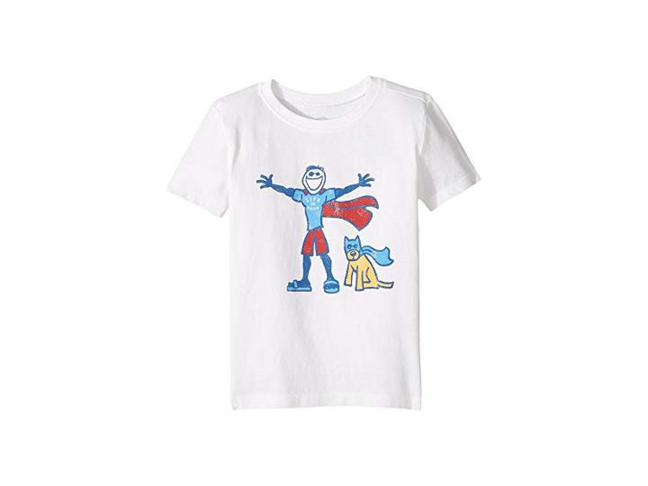 Life Is Good Kids Super Jake Crusher Tee (toddler) (cloud White) Boy's T Shirt