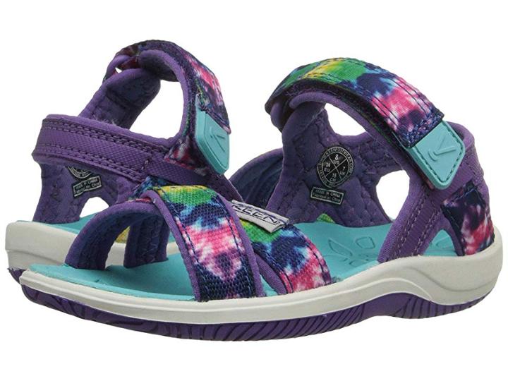 Keen Kids Phoebe (toddler/little Kid) (navy Tie-dye) Girls Shoes