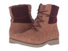 The North Face Ballard Lace Ii Mm (red Knit) (dachshund Brown/deep Garnet Red (prior Season)) Women's Lace-up Boots