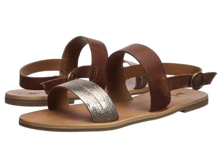 Frye Ally 2 Band Sling (bronze) Women's Sandals