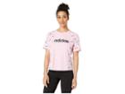Adidas All Over Print Tee (true Pink/black) Women's T Shirt