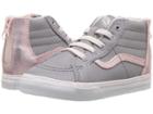 Vans Kids Sk8-hi Zip (infant/toddler) ((mte) Metallic/alloy/heavenly Pink) Girls Shoes