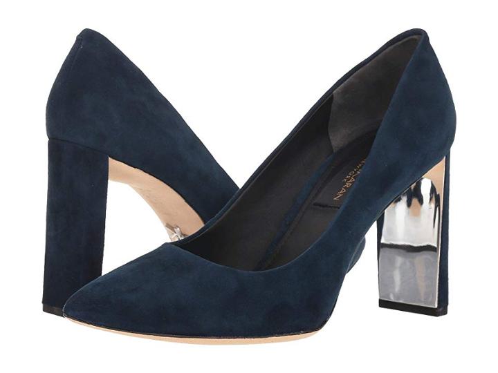 Donna Karan Criss (dark Blue Suede) High Heels