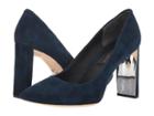 Donna Karan Criss (dark Blue Suede) High Heels