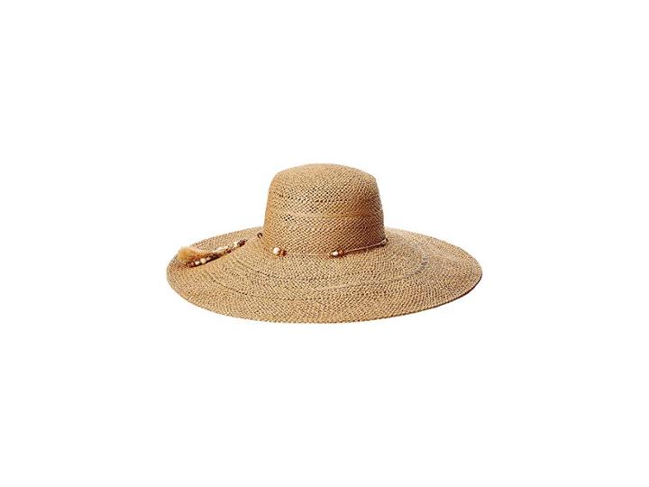 Lauren Ralph Lauren Sun Hat With Charms (rustic Tan) Caps