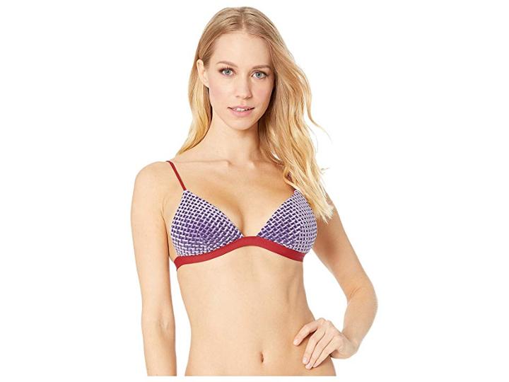Onia Danni Top (purple Rain) Women's Swimwear