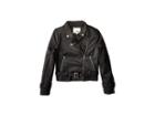 Maddie By Maddie Ziegler Pleather Moto Jacket (big Kids) (black) Girl's Coat