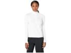 Nike Pro Warm 1/2 Zip (white/wolf Grey) Women's Long Sleeve Pullover