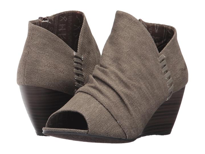 Blowfish Bonnie (brown Rancher Canvas) Women's Wedge Shoes