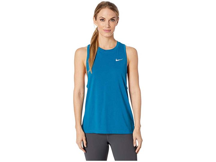 Nike Tailwind Running Tank (green Abyss) Women's Sleeveless