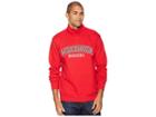 Champion College Wisconsin Badgers Powerblend(r) 1/4 Zip (scarlet) Men's Clothing