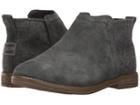 Toms Kids Deia (little Kid/big Kid) (forged Iron Grey Suede/wool) Girl's Shoes