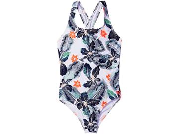 Roxy Kids In My Dreams One-piece Swimsuit (big Kids) (bright White Summer Spirit Swim) Girl's Swimsuits One Piece
