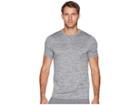 Asics Sd Short Sleeve Top (carbon Heather) Men's Short Sleeve Pullover