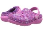 Crocs Kids Classic Lined Clog (toddler/little Kid) (party Pink/amethyst) Kids Shoes